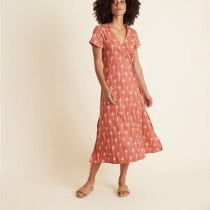 Marine Layer • Emlyn Midi‎ Wrap Dress